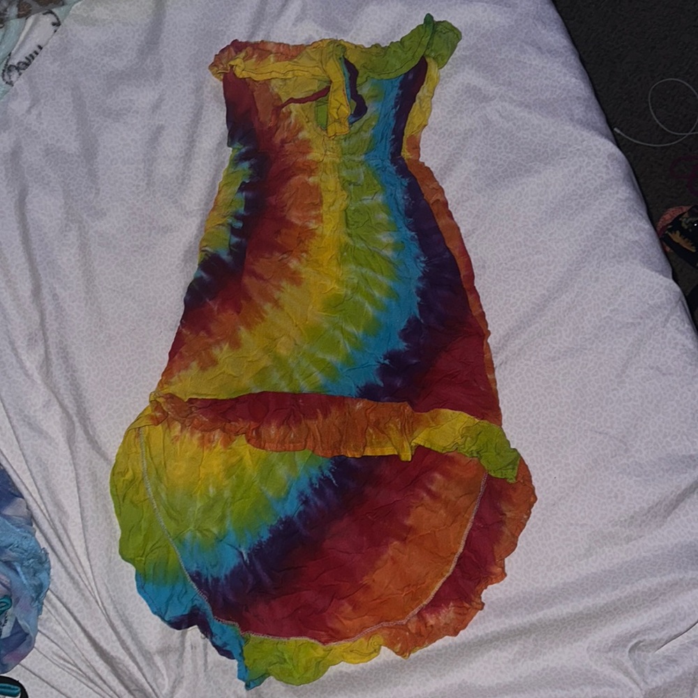 TyeDye Strapless Top